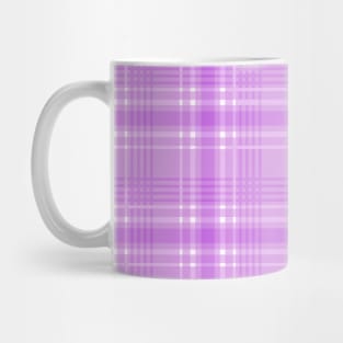 Lavender Purple Tartan Pattern Mug